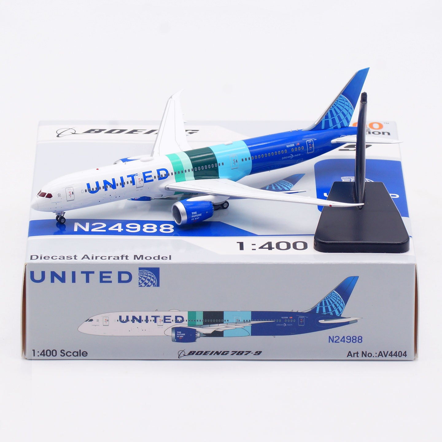 1/400 United Airlines B787-9 N24988 AV4404 - cover